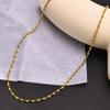 Joyería Huan Mu Collar de Cadena Trenzada de Hueso de Serpiente para Mujer Chapado en Oro de 18K Pieza Superpuesta Venta al por Mayor de Joyería