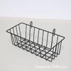 Colgador de Malla para Exhibición Accesorios para Colgar en Malla Estante de Almacenamiento para Supermercado Bocadillos Cesta de Malla de Alambre de Hierro Negro para Pared