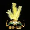 Máscara de Plumas Fiesta de Baile Navideña Transfronteriza Suministros para Fiesta de Halloween Juguetes para Niños Maquillaje Actuación Juego de Rol