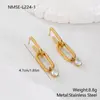 Brincos da Moda em Aço Inoxidável Cravejados com Diamantes, Novos Brincos de Zircônia, Estilo Nicho de Luxo, Estilo Japonês e Coreano, Brincos Simples e Versáteis para Mulheres