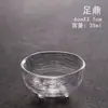 Copo de chá transparente estilo japonês copo único copo de chá com padrão martelado pintado a ouro coração zen doméstico pessoal copo pequeno tigela copo de chá taça de vinho