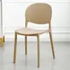 Silla de comedor, estilo nórdico, engrosada para uso doméstico, comedor moderno, taburete de plástico, silla comercial, silla de comedor de plástico