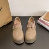 Sapatos Mula Preguiçosa Slip-on Estilo College 2026 Novidades de Outono Altura Aumentadora Pequena Sola Grossa Fivela Sapatos Únicos