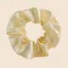 Elástico de Cabelo de Cetim para Amazon Transfronteiriço Laço de Cabelo de Tecido Acessório de Cabelo de Cor Sólida Europeu e Americano Corda de Cabelo Simples Ornamento de Cabelo Atacado