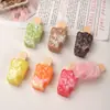 Accesorios de Resina DIY de Dibujos Animados, Pegamento de Crema Helada Batido, Pinzas para el Cabello, Fundas de Teléfono, Hebillas de Zapatos, Llaveros, Colgantes