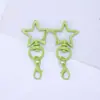Llavero de Cangrejo Estrella de Cinco Puntas Pintado de Colores Aleación de Zinc Accesorio DIY Colgante Encanto para Bolsa Muñeca