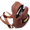 Bolsa Transversal Masculina de Couro Genuíno Transfronteiriça Mochila Bolsa Masculina da Moda Bolsa de Peito Masculina Sacola Tendência Atacado Guangzhou Bolsa Feminina