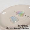 Material para Miçangas de Balão de Ar Quente Urso Borboleta Base Pintada à Mão Contas Desenho Animado Versátil DIY Corrente para Celular Joias Penduradas para Carro Contas Soltas