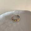 Anillo de flor de metal industrial pesado que se abre para mujer, diseño de nicho coreano, personalidad retro, temperamento Joker, anillo anillo anillo anillo anillo
