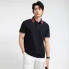 Roupa de Trabalho Business Masculina Diária Casual Versátil Gola Lapela Manga Curta Camiseta Camisa Polo Absorvente de Suor e Respirável Verão Versátil