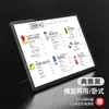 Suporte de Exibição de Menu de Pedidos de Loja de Bubble Tea Brilhante Balcão de Bar Recepção Desktop Caixa de Luz LED Publicitária Rack de Exibição Lista de Preços