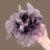 Laço Oversized Grande Intestino Elástico de Cabelo para Mulheres High-End Corda de Cabelo para Rabo de Cavalo Baixo 2026 Novo Elástico de Cabelo Flor de Cabeça Headwear