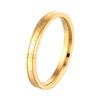 Anel de Titânio com Banho de Ouro 18K Transfronteiriço com Letra para Mulheres, Anel de Luxo Leve de Nicho, Joias Simples Estilo Ins Atacado