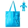 Novo Modelo Fabricante Fornece Boneca Urso de Pelúcia Sacola de Compras Dobrável Portátil Criativa Animal de Desenho Animado Bolsa de Armazenamento Atacado