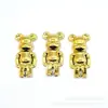 ABS oso violento color metal electrochapado parche acrílico plano DIY funda de teléfono móvil joyería accesorios de ropa al por mayor