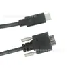 Cable de Datos para Dispositivo Inteligente USB 3.0 Tipo-C a Micro USB Cable con Tornillo de Fijación de Doble Cara