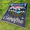 Manta de camping bohemia, manta de picnic, manta de algodón multifuncional, tapiz jacquard, manta de sofá, alfombra de camping para exteriores