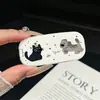 Espejo de Maquillaje Adhesivo de Animales de Dibujos Animados y Soporte para Teléfono, Espejo Plegable de Doble Uso, Portátil para Personas Perezosas para Ver Programas