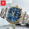 Star Zhang Zhilin respalda a los fabricantes de la marca Oli que venden reloj de cuarzo multifuncional resistente al agua para hombre reloj para hombre