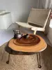 Mesa de Centro Plegable de Madera Maciza, Mesa Pequeña Simple para Balcón Exterior, Mesa Baja Tatami para Sala de Estar, Mesa de Centro para Balcón