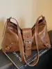 Bolso de Hombro Sólido Nuevo y Elegante para Mujer Otoño 2026, Personalizado, Minimalista, Texturizado, Moderno, Casual, Bolso Tote de Nicho