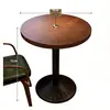 Juego de mesa y sillas de cafetería retro americano, mesa y sillas de bar y taberna, mesa y sillas de comedor de madera maciza para bar lounge y restaurante occidental de moda