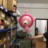 Nuevo globo cabeza de cerdo volador al por mayor Dibujos animados Red popular bolsa de material de bola de onda forma pequeña linda pollo conejo rana