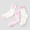 Calcetines de Malla Transpirable Verano Rosa Renacentista Conejita Lindos con Encaje Mediana Longitud para Mujer