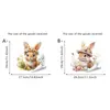 Pegatinas de Pared de Conejo de Pascua Transfronterizas, Lindas Pegatinas para Inodoro, Pegatinas para Lavadora y Refrigerador, Pegatinas Cálidas para Dormitorio y Baño