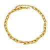 Explosões Europeias e Americanas Colar Pulseira de Aço Titânio Joias da Moda conjunto Aço Inoxidável Ouro 18K Corrente Feita à Mão À Prova d'Água Lote Acessórios de Cabelo