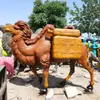 Fornecimento de Esculturas de Camelo em Fibra de Vidro, Enfeites Criativos para Ruas de Compras de Hotéis, Esculturas de Animais Simuladas para Paisagens Externas Grandes