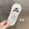 Calcetines de Barco con Letra Oculta Completamente para Mujer Nuevos Ins de Moda Coloridos Invisibles de Verano Calcetines de Tacón Bajo Antideslizantes de Boca Baja Delgados