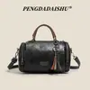 Bolsa Boston Retrô Bolsa de Mão Feminina Nova Sensação de Alto Padrão Bolsa Almofada Grande Capacidade Bolsa de Ombro Único Transversal Bolsa Almofada