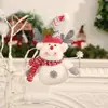 Novo Tecido Papai Noel Boneco de Neve Boneca Ovelha Cinza Vermelha Boneca de Pelúcia Decoração de Janela de Natal Alce