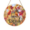 Nuevos Productos Transfronterizos: El Otoño es la Temporada de la Cosecha, Colgantes de Pared de Puerta y Ventana de Madera 2D, Decoraciones de Escena Atmosférica