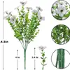 Oportunidade de Produto Primavera e Verão Transfronteiriço Flor Artificial Externa Violeta Flor Artificial Margarida Pequena Folha Grande Cesta Suspensa de Chão