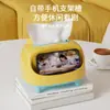 Caixa de Lenços de Mesa Dopamina Criativa Fofa para Sala de Estar High-End Luxo Leve Caixa de Guardanapos para Casa High-End