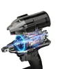 Llave Eléctrica sin Escobillas Llave de Impacto de Litio Llave Recargable de Alto Par Accesorios para Andamios Funda para Reparación de Automóviles Pistola de Aire
