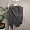 Chal Grande de Lana de Alta Gama para Mujer, Bufanda Triangular Versátil Coreana de Otoño e Invierno Caliente con Lentejuelas, Bufanda Tejida para Protección del Cuello