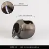 Vasos de Cerâmica Circulantes de Água Altos e Baixos, Ornamentos de Paisagismo de Tanque de Peixes de Pátio de Pesca Antigo, Conjunto Completo de Paisagismo de Tanque de Peixes Externo para Varanda