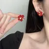 Brincos de Pérola Cravejados com Diamantes, Elegantes e Modernos, Anéis Tendência Retro Francesa Versáteis de Nicho, Acessórios Frescos e Delicados