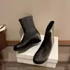 Botas altas retro de estilo minimalista con punta redonda, que aumentan la altura, para mujer, nueva colección primavera/otoño 2026, botas elásticas ajustadas, botas altas de montar