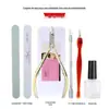 Kit de ferramentas para unhas de iniciante manicure para remover pele morta tesouras cuidados ferramentas de esmalte conjunto completo lixa de unha tira de polimento de areia