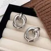 Colección de Pendientes de Estilo Metálico Europeo y Americano de Lujo Ligero Minimalista Transfronterizo Versátiles para el Trabajo Diario de Nicho