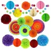 Juego de bolas de flores de papel con diseño de abanico de papel, superventas en Amazon, para fiestas del Día del Cacahuete, fondo para fiestas, bolas de panal, suministros decorativos