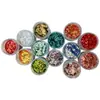 Cola nano amassar música transfronteiriça para 12 cores lantejoulas glitter cristal lama kit de unhas material DIY pacote acessórios