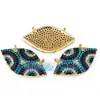 L37 Accesorios para Joyería DIY Conector de Collar Ojo del Diablo Chapado en Oro de Cobre Puro Microincrustado Amor