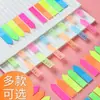 Adesivos Coloridos Fluorescentes Transparentes Marcadores de Página Adesivos de Recado Classificação de Alunos Etiquetas de Instrução Adesivos para Anotações Escrevíveis dos Dois Lados