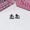 Clavo para Oreja Interno Espiral de 1.2 mm de Grosor, Joyería para Oreja de Araña Oscura Dulce y Genial, Clavo para Hélice de Oreja Interno Roscado Negro Pistola, Joyería para Oreja de Aleación de Titanio G23