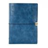 Cuaderno con hebilla de cobre transfronterizo, manual personalizado, bloc de notas retro, portátil, para reuniones de negocios.